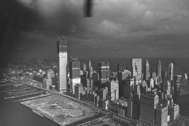 World Trade Center under construction, circa 1970. (Hulton Archive/Getty Images)